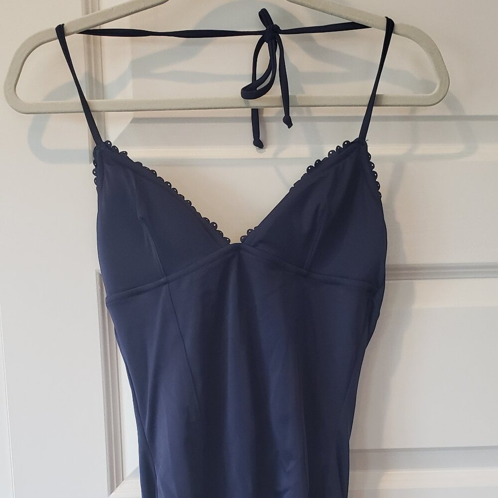 NWT: J Crew Scalloped Tank One Piece Swimsuit Size 8